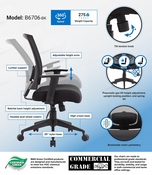 Boss Mesh Back Task Chair in Black, B6706-BK
